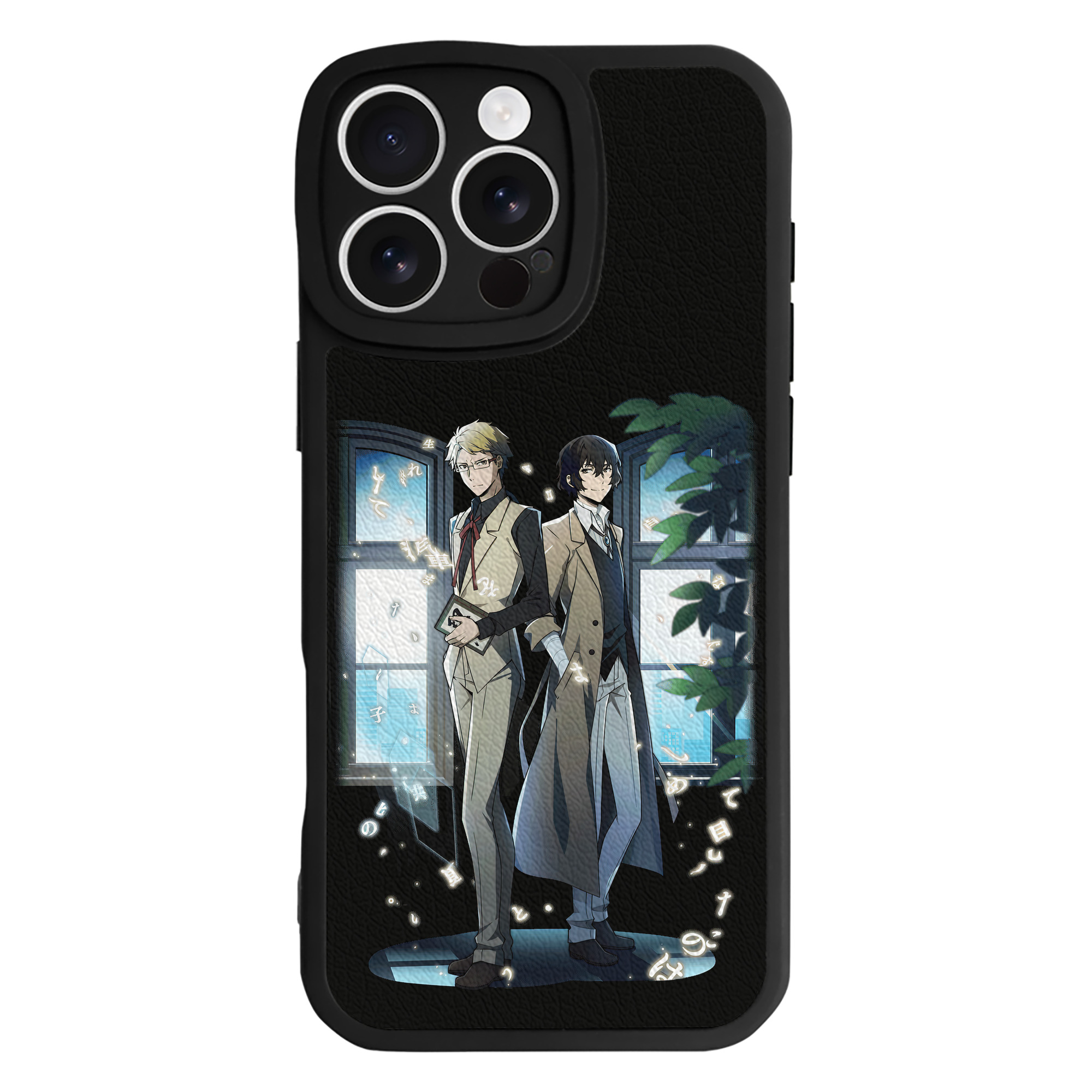 （画像用） 文豪ストレイドッグス Bungo Stray Dogs 【iPhone 16シリーズ対応】シリコンスマホケース（レザー調） 材質：シリコン